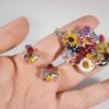 Captured Nature in Resin - Flower Shaped Pendant and Earring Set - Image 2