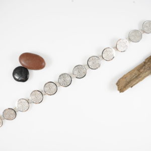 Aztec Calendar Link Sterling Silver Bracelet