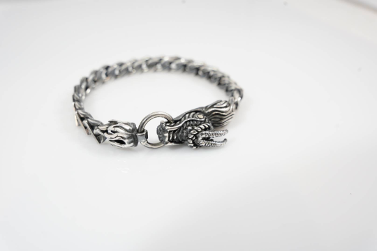 Sterling Silver CELTIC DRAGON HEAD CUFF Bracelet Keith Jack Jewelry GIFT  BOXED | eBay