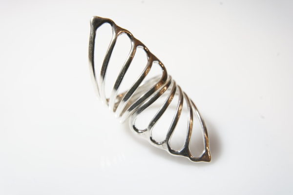 Sweeping Winds Sterling Silver Adjustable Ring