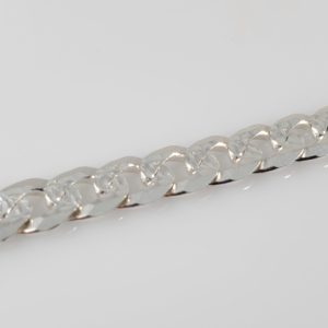 Sterling Silver Bracelet – Curb Link with Cuts