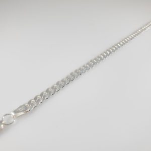 Sterling Silver Bracelet – Flat Curb Link – 5mm