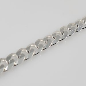 Sterling Silver Bracelet – Flat Curb Link – 5mm