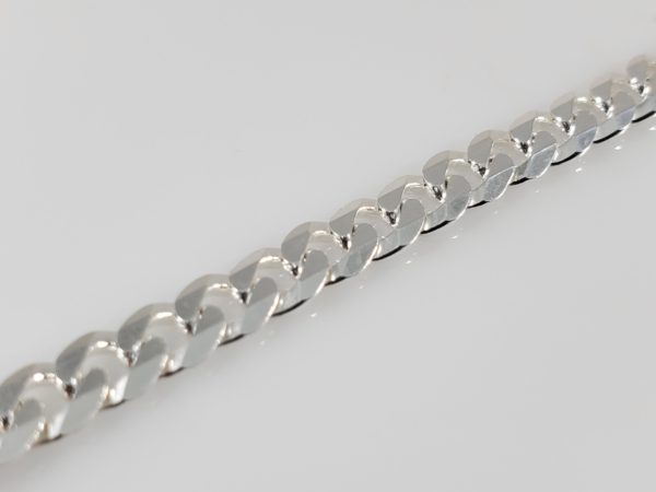 Sterling Silver Bracelet - Flat Curb Link - 5mm