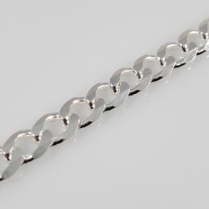 Sterling Silver Bracelet – Wide Curb Link
